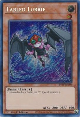 Fabled Lurrie - RA03-EN003 - Secret Rare 1st Edition Quarter Century Bonanza 1st Edition Singles (espanol)