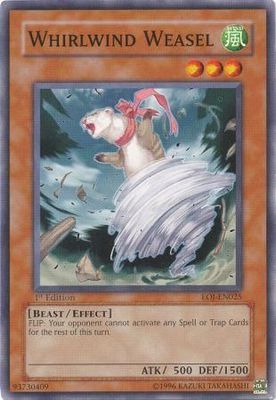 Whirlwind Weasel - EOJ-EN025 - Common 1st Edition Enemy Of Justice [EOJ] 1st Edition Singles