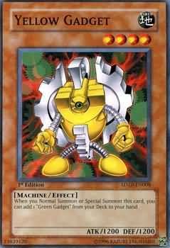 Yellow Gadget - SD10-EN008 - Common 1st Edition Structure Deck: Machine Re-Volt 1st Edition Singles