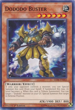 Dododo Buster - LED6-EN042 - Common 1st Edition Legendary Duelists: Magical Hero 1st Edition Singles (espanol)
