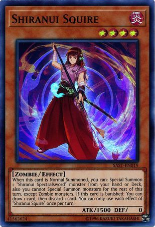 Shiranui Squire - SAST-EN019 - Super Rare Unlimited Savage Strike Unlimited Singles