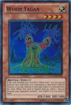 Worm Yagan - HA03-EN055 - Super Rare Unlimited Hidden Arsenal 3 [HA03] Unlimited Singles
