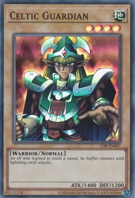 Celtic Guardian - LOB-EN007 - Super Rare Unlimited (25th Reprint) Legend of Blue Eyes White Dragon 25th Anniversary