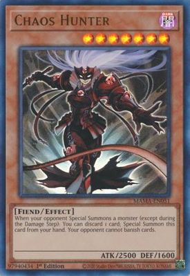 Chaos Hunter - MAMA-EN051 - Ultra Rare 1st Edition Magnificent Mavens 1st Edition Singles