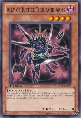 Ally of Justice Thousand Arms - STBL-EN093 - Common 1st Edition Starstrike Blast 1st Edition Singles