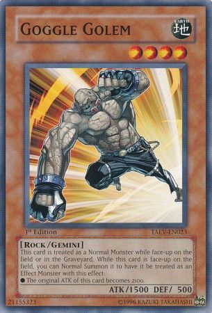 Goggle Golem - TAEV-EN023 - Common 1st Edition Tactical Evolution [TAEV] 1st Edition Singles