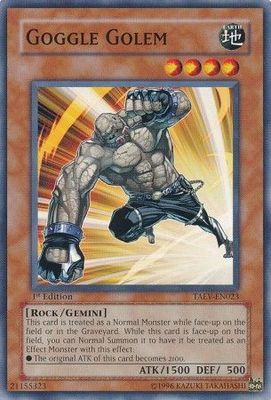 Goggle Golem - TAEV-EN023 - Common 1st Edition Tactical Evolution [TAEV] 1st Edition Singles
