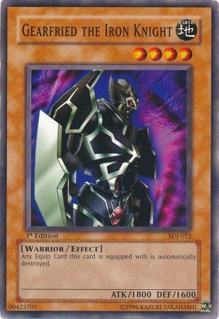 Gearfried the Iron Knight - SDJ-012 - Common 1st Edition Starter Deck: Joey [SDJ] 1st Edition Singles