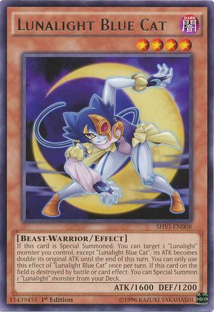 Lunalight Blue Cat - SHVI-EN008 - Rare 1st Edition Shining Victories 1st Edition Singles (espanol)