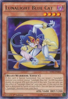 Lunalight Blue Cat - SHVI-EN008 - Rare 1st Edition Shining Victories 1st Edition Singles (espanol)