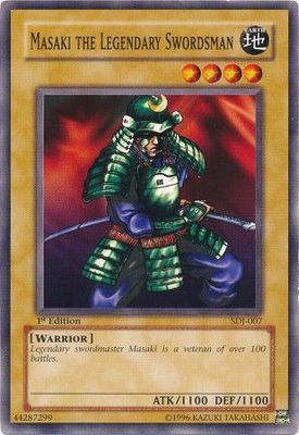 Masaki the Legendary Swordsman - SDJ-007 - Common 1st Edition Starter Deck: Joey [SDJ] 1st Edition Singles