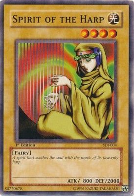 Spirit of the Harp - SDJ-004 - Common 1st Edition Starter Deck: Joey [SDJ] 1st Edition Singles