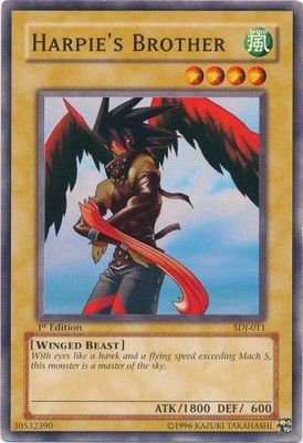 Harpie&#39;s Brother - SDJ-011 - Common 1st Edition Starter Deck: Joey [SDJ] 1st Edition Singles