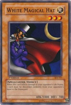 White Magical Hat - SDJ-021 - Common 1st Edition Starter Deck: Joey [SDJ] 1st Edition Singles