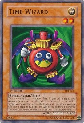 Time Wizard - SDJ-015 - Common 1st Edition Starter Deck: Joey [SDJ] 1st Edition Singles