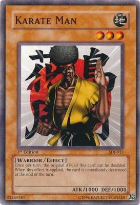 Karate Man - SDJ-013 - Common 1st Edition Starter Deck: Joey [SDJ] 1st Edition Singles