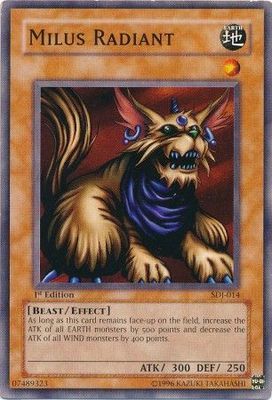 Milus Radiant - SDJ-014 - Common 1st Edition Starter Deck: Joey [SDJ] 1st Edition Singles