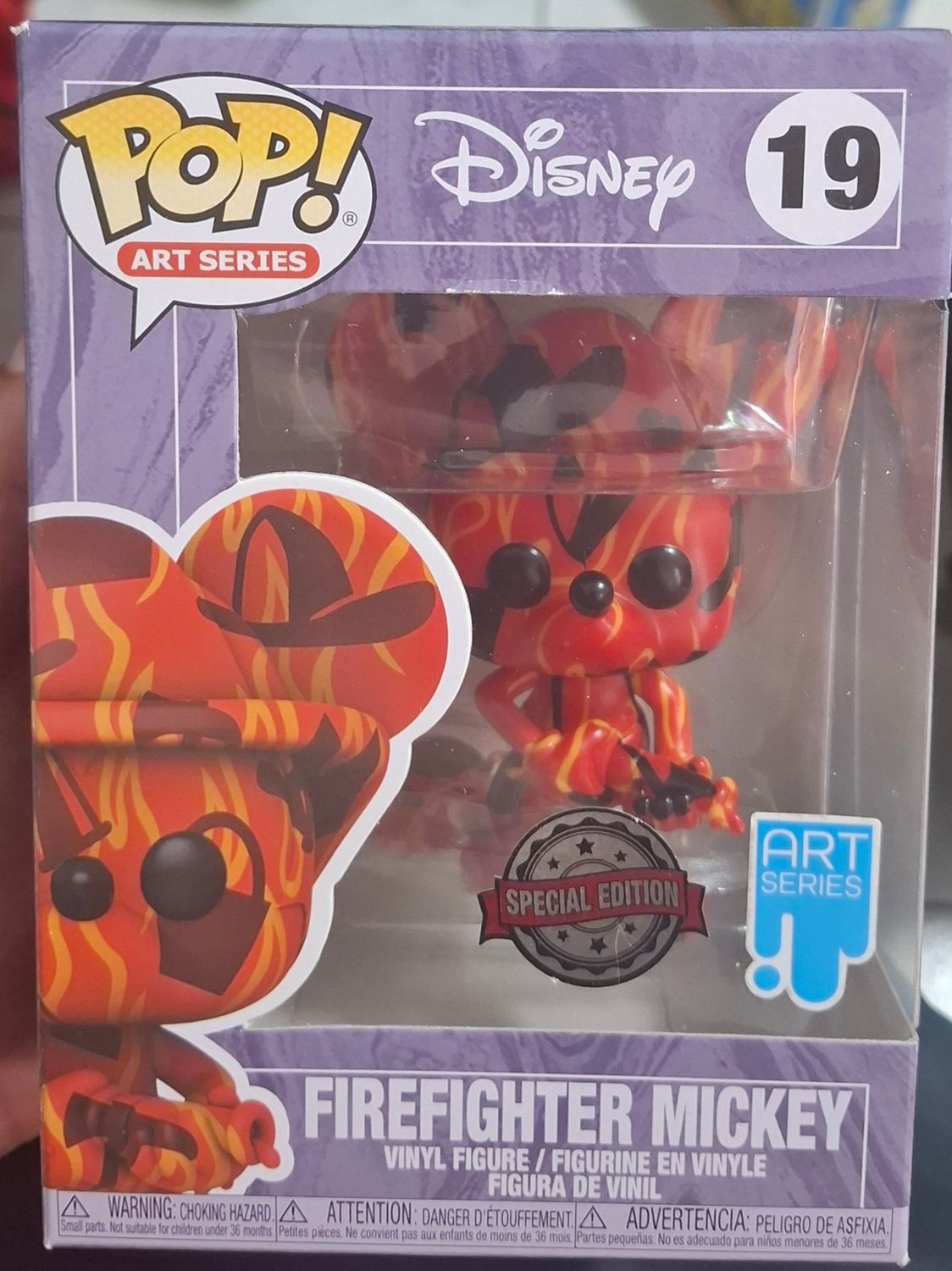 SH9 Firefighter Mickey Figura Funko Pop Disney Figura Art Series