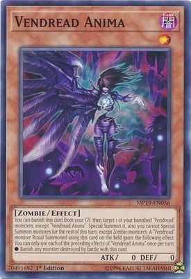 Vendread Anima - MP19-EN056 - Common 1st Edition Yu-Gi-Oh! 2019 Mega-Tins: Gold Sarcophagus Tin Mega Pack Singles