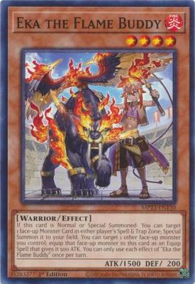 Eka the Flame Buddy - MP23-EN130 - Common 1st Edition Mega Tin 2023 Dueling Heroes Singles