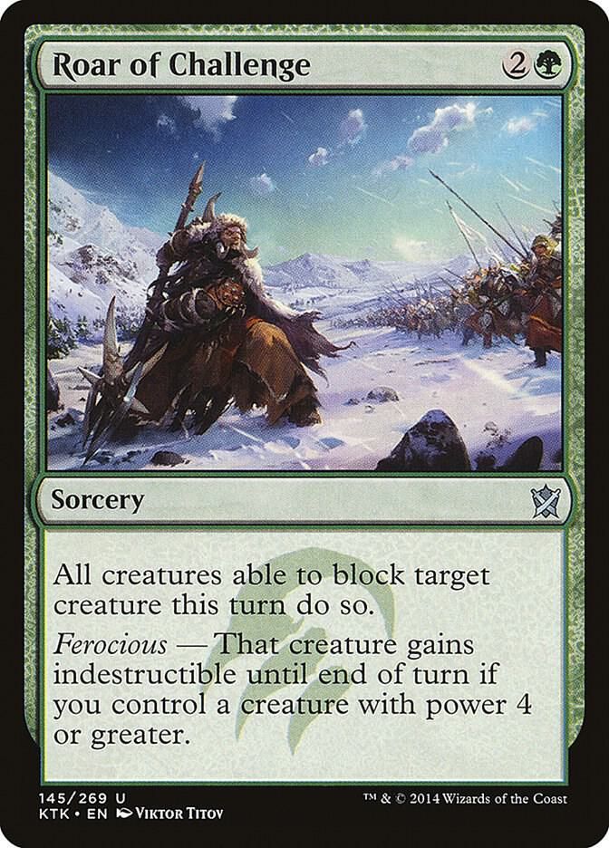 Roar of Challenge 145/269 - Khans of Tarkir (KTK)