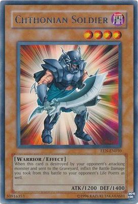 Chthonian Soldier - EEN-EN010 - Rare Unlimited Elemental Energy [EEN] Unlimited Singles