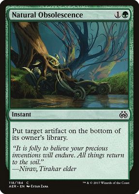 Natural Obsolescence 118/184 - Aether Revolt (AER) (Español)