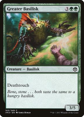 Greater Basilisk 165/249 - Iconic Masters (IMA)