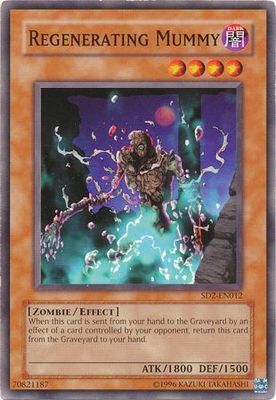 Regenerating Mummy - SD2-EN012 - Common Unlimited Structure Deck: Zombie Madness [SD2] Unlimited Singles