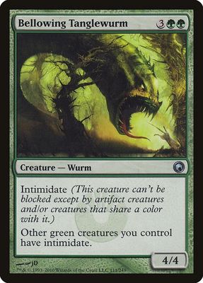 Bellowing Tanglewurm 11/249 - Scars of Mirrodin (SOM)