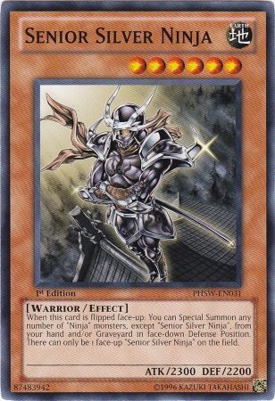 Senior Silver Ninja - PHSW-EN031 - Common 1st Edition Photon Shockwave 1st Edition Singles