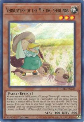 Vernusylph of the Misting Seedlings - DABL-EN026 - Super Rare 1st Edition Darkwing Blast 1st Edition Singles