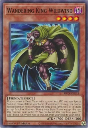 Wandering King Wildwind - SDCK-EN013 - Common 1st Edition The Crimson King [SDCK] 1st Edition Singles