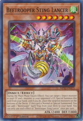 Beetrooper Sting Lancer - MP22-EN175 - Common 1st Edition 2022 Mega-Tin: Pharaoh&#39;s Gods 1st Edition Singles