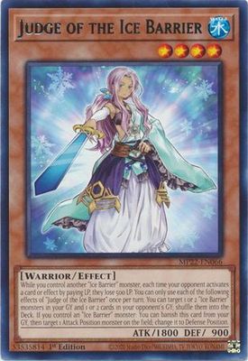 Judge of the Ice Barrier - MP22-EN066 - Rare 1st Edition 2022 Mega-Tin: Pharaoh&#39;s Gods 1st Edition Singles