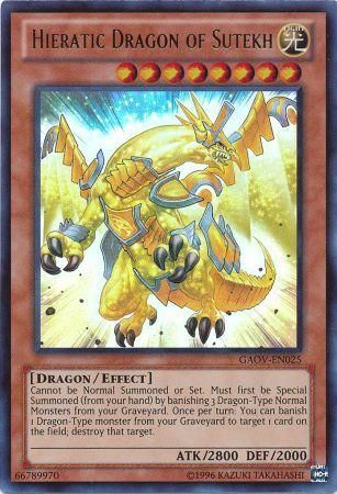 Hieratic Dragon of Sutekh - GAOV-EN025 - Ultra Rare Unlimited Galactic Overlord Unlimited Singles