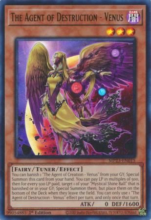 The Agent of Destruction - Venus - MP23-EN015 - Ultra Rare 1st Edition Mega Tin 2023 Dueling Heroes Singles (espanol)
