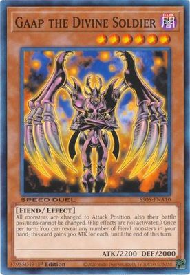 Gaap the Divine Soldier - SS05-ENA10 - Common 1st Edition Speed Duel Starter Decks: Twisted Nightmares Singles