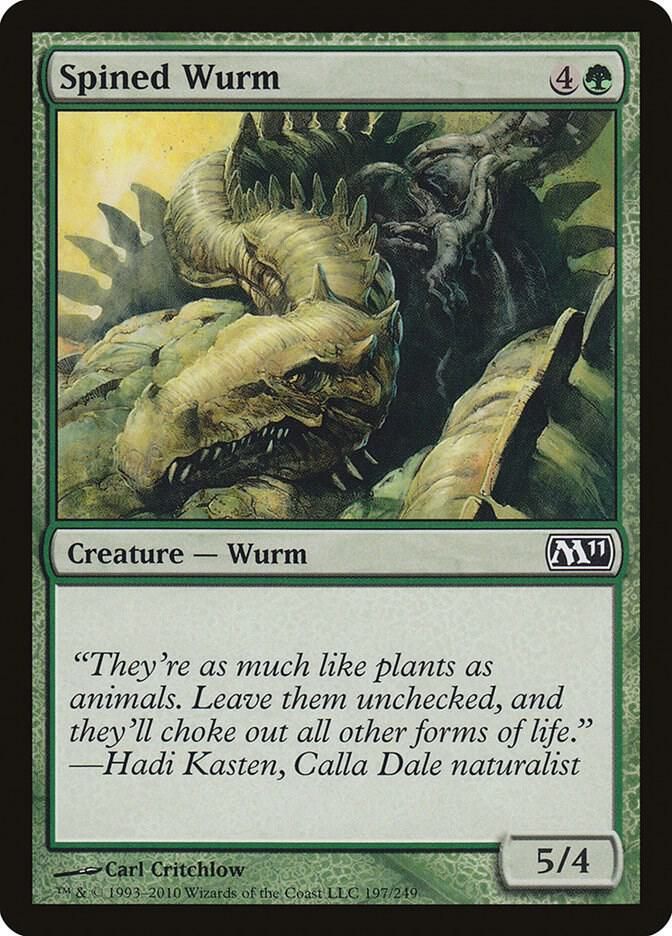 Spined Wurm 197/249 - Magic 2011 (M11)
