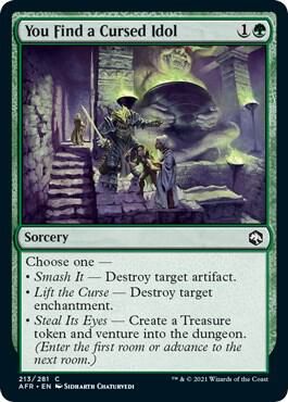 You Find a Cursed Idol 213/281 - Adventures in the Forgotten Realms (AFR)