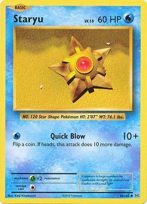 Staryu - 30/108 - Common XY: Evolutions Singles