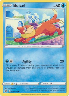 Buizel - 038/172 - Common Sword &amp; Shield: Brilliant Stars Singles