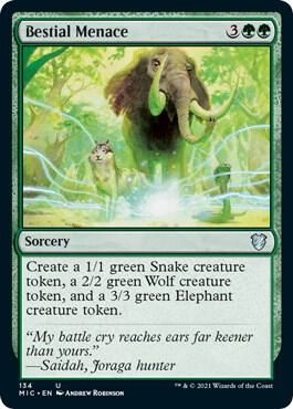 Bestial Menace 134 - Commander: Innistrad: Midnight Hunt (MIC)