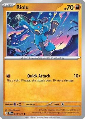 Riolu - 050/131 - Common Scarlet &amp; Violet: Prismatic Evolutions Singles (Español)