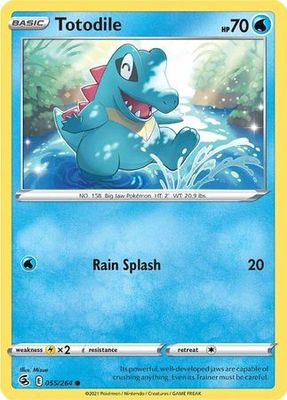 Totodile - 055/264 - Common Sword &amp; Shield: Fusion Strike Singles