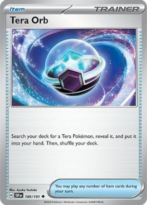 Tera Orb - 189/191 - Uncommon Scarlet &amp; Violet: Surging Sparks Singles