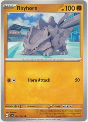 Rhyhorn - 074/142 - Common Scarlet &amp; Violet: Stellar Crown Singles