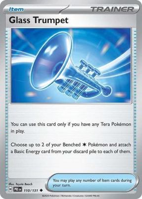 Glass Trumpet - 110/131 - Uncommon Scarlet &amp; Violet: Prismatic Evolutions Singles (Español)