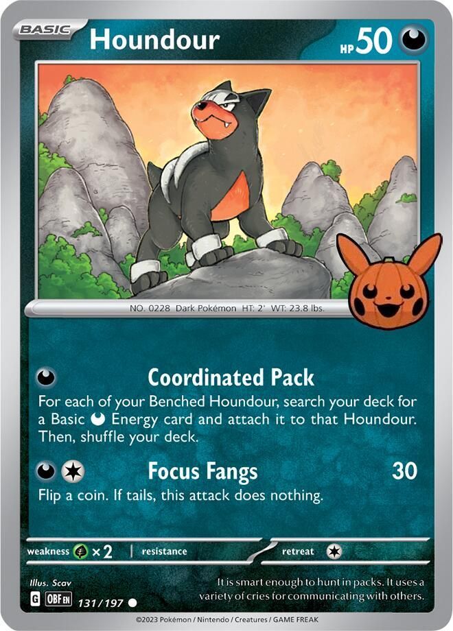 Houndour - 131/197 - Trick or Trade BOOster Bundle 2024 (TTBB24)
