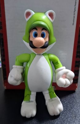 SH8 Luigi Figura World of Nintendo Mario Bros Figura Articulada